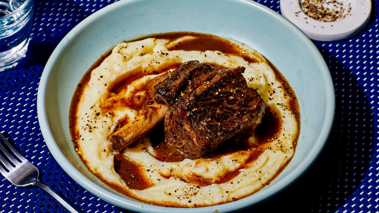 Coffee-and-Bourbon-Braised Short Ribs