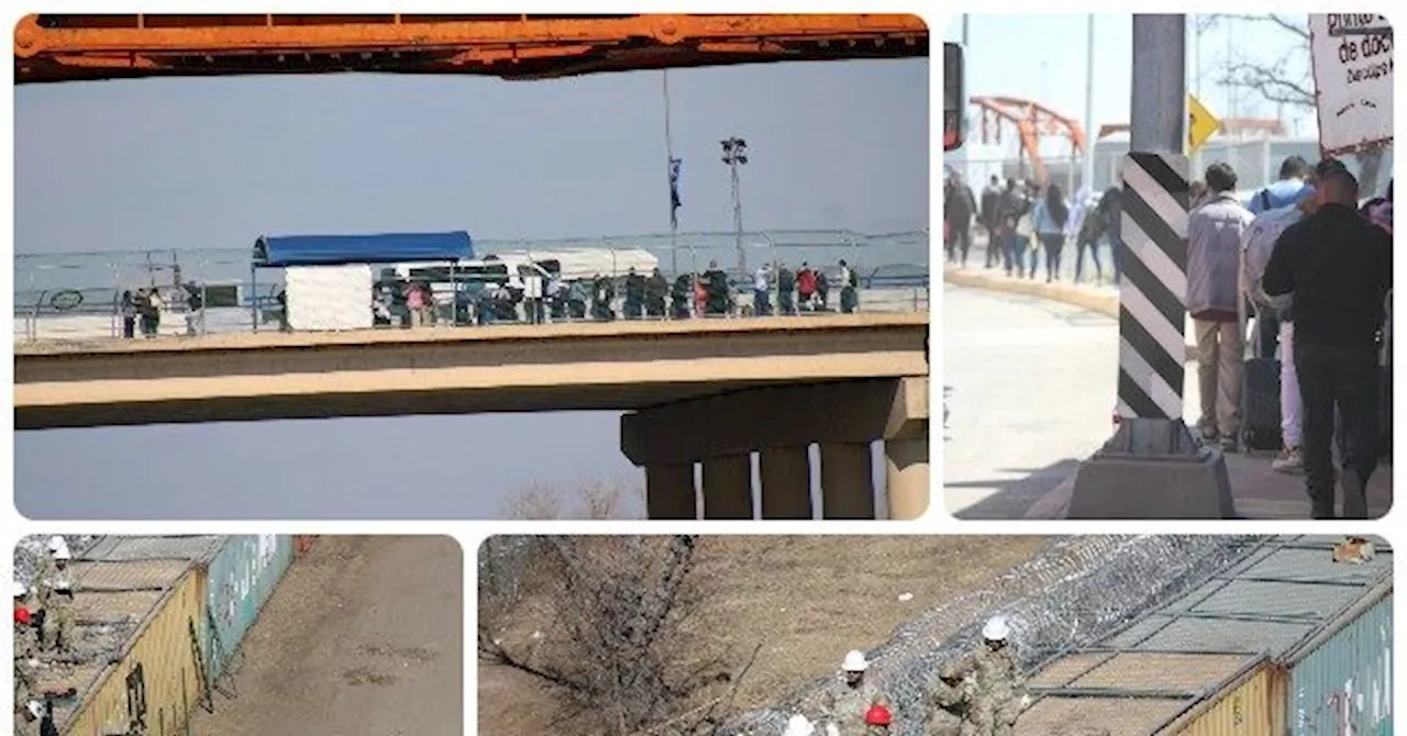 WATCH: Biden-Admin Admitted Migrants March Across Bridge over Texas-Seized Border Park