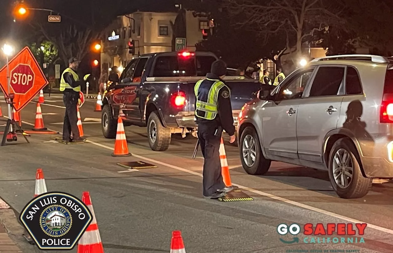 San Luis Obispo police arrest one driver at DUI checkpoint