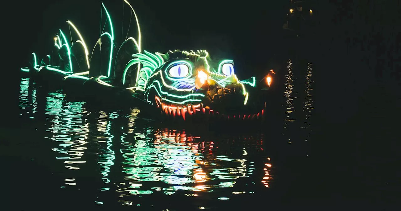 Fire-breathing dragon to swim through the Royal Albert Dock