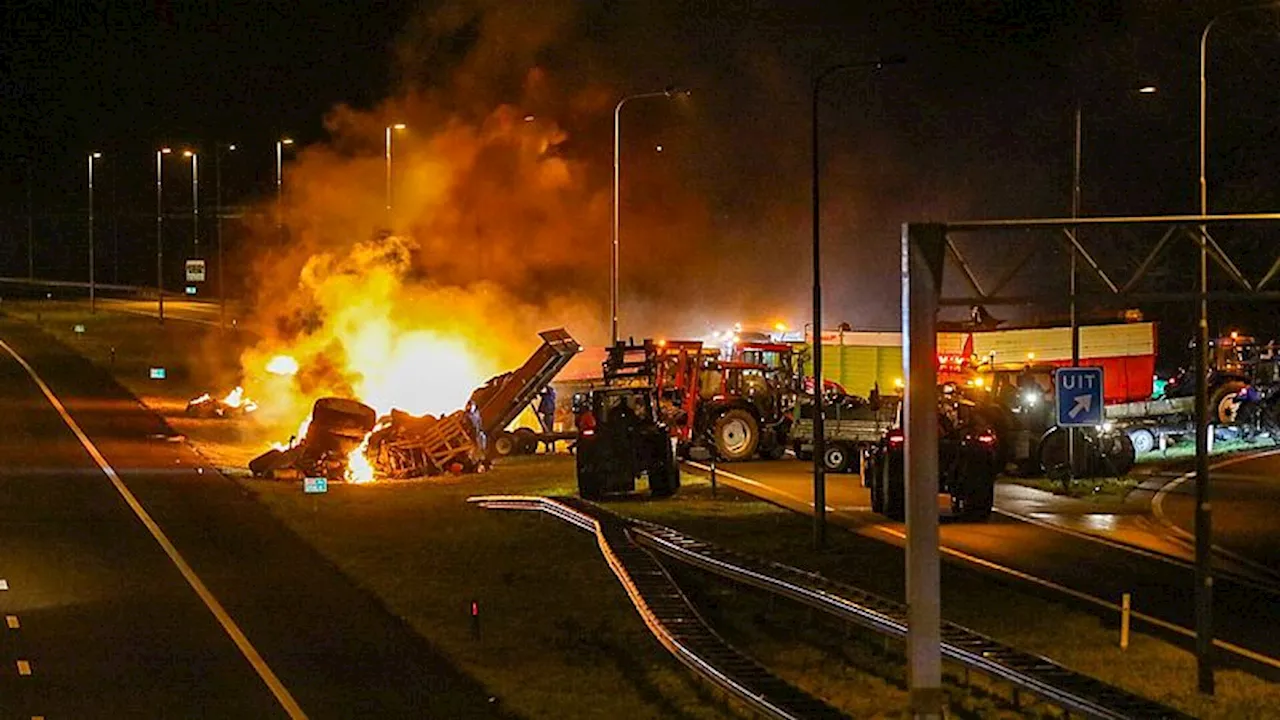 Ruim twee derde wil dat harder wordt opgetreden tegen illegale acties bij boerenprotesten: 'Ze gedragen zich als ordinaire hooligans'