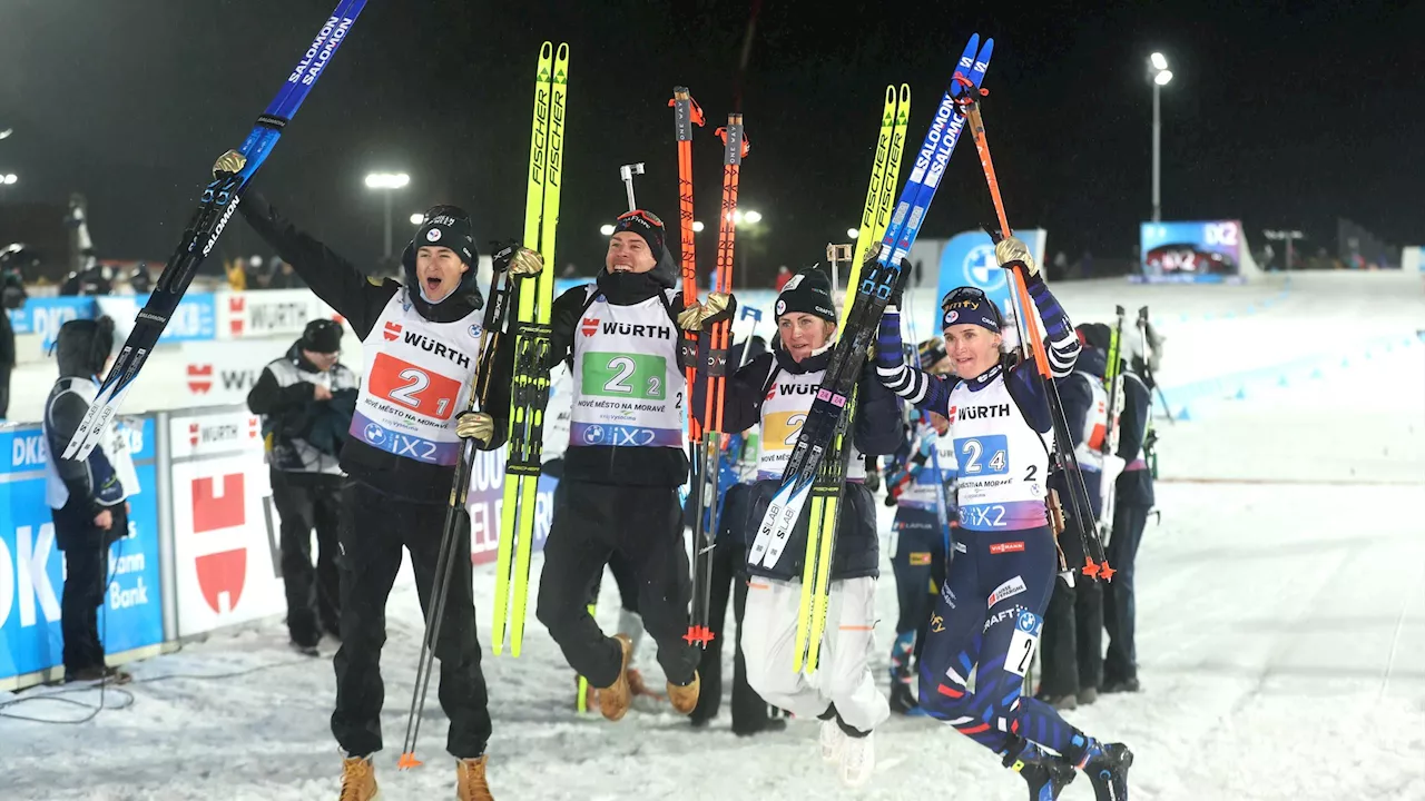 Relais mixte | Perrot, Fillon Maillet, Braisaz-Bouchet et Simon remporte l'or