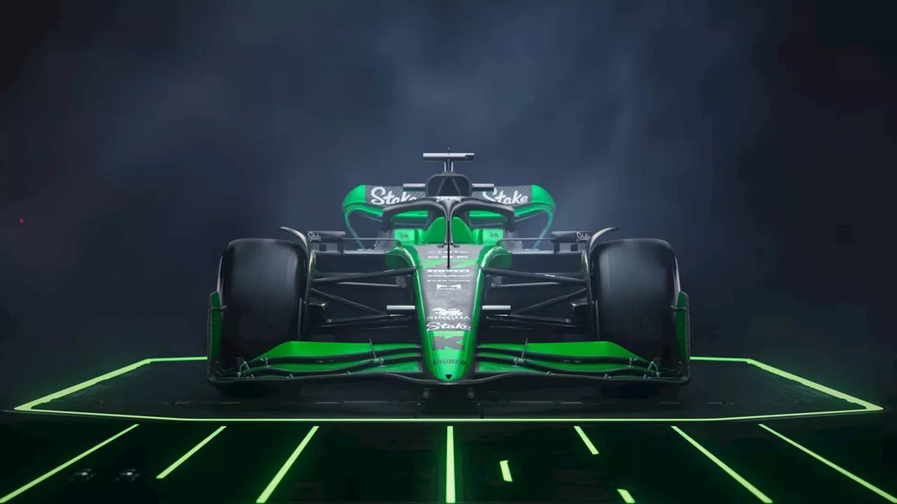 Kick and Stake reveal their lumo green C44 for the F1 2024 season