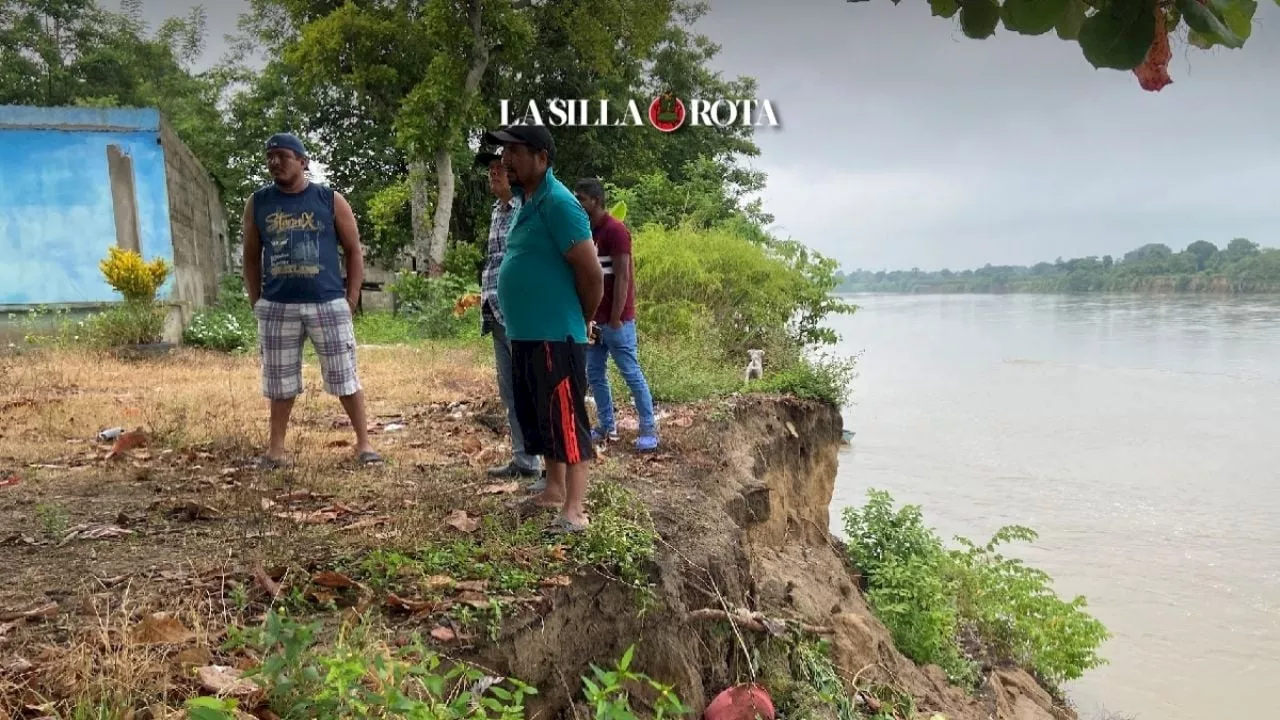 "La verdad tengo miedo": Colima, el ejido que se devora poco a poco, el río Samara, en Tabasco