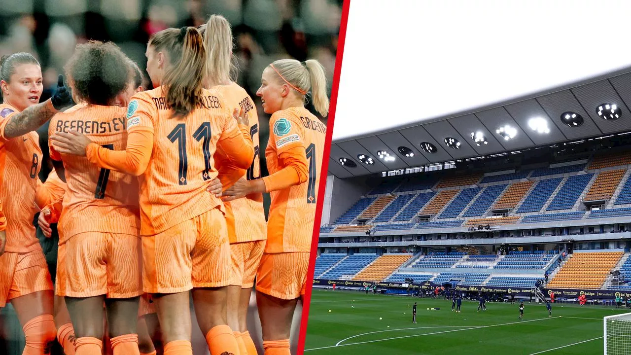 Duel Oranjevrouwen met Spanje mogelijk niet in Cádiz: 'Probleem met stadion'