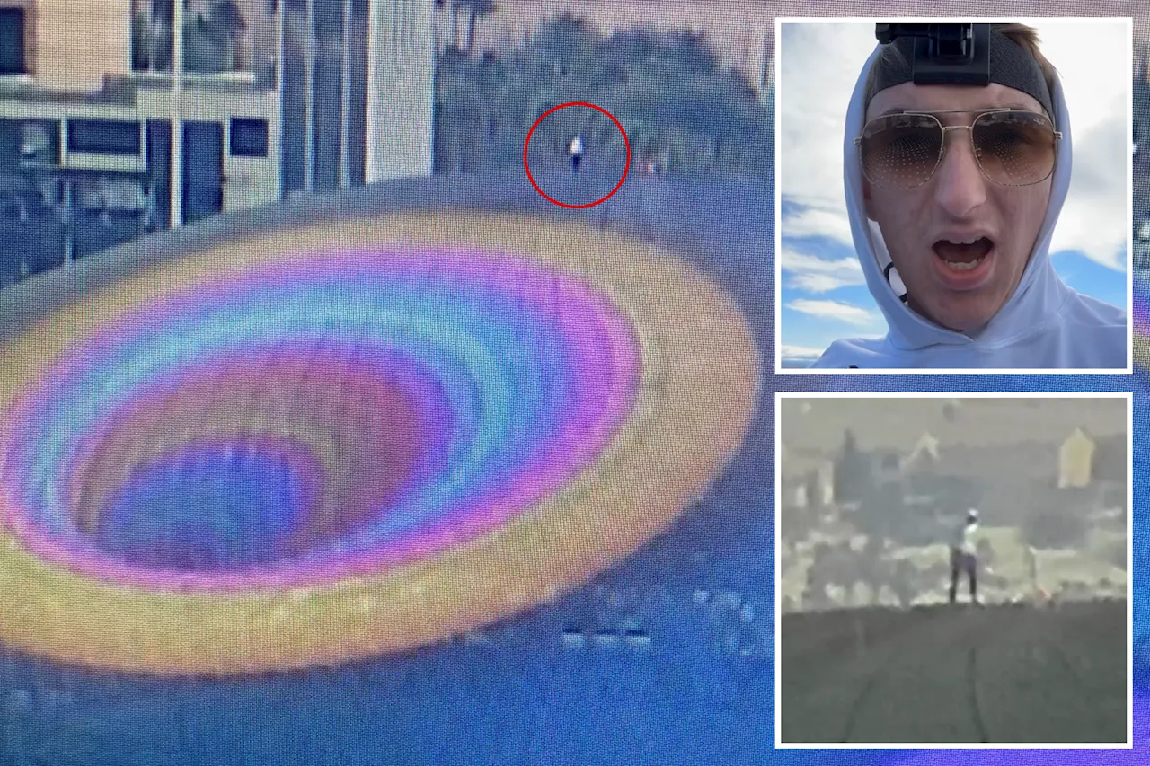 Content creator climbs Las Vegas Sphere in shocking scene to 'raise money' for homeless pregnant woman