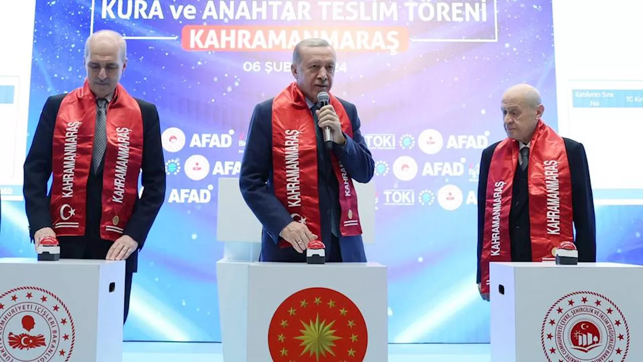 أردوغان يسلم منازل منكوبي الزلزال: قهرمان مرعش ستكون مركزاً لصناعة الطائرات