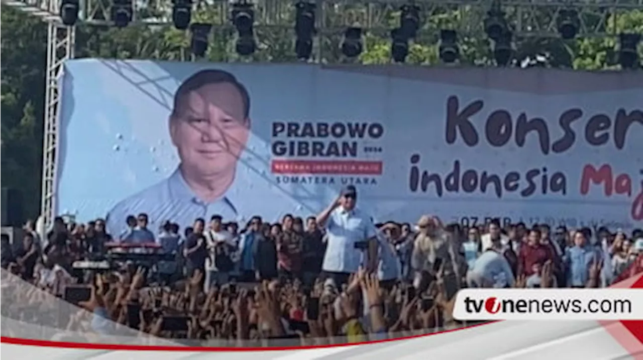 Prabowo Orasi di Deli Serdang: Walau 2 Kali Saya Kalah, Saya Tetap Sayang Pak Jokowi