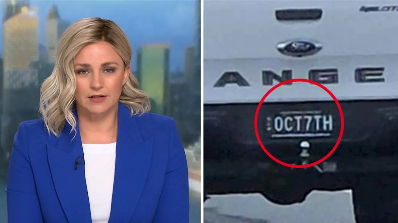 Custom NSW number plates allegedly referencing October 7 Hamas attacks slammed on Sunrise