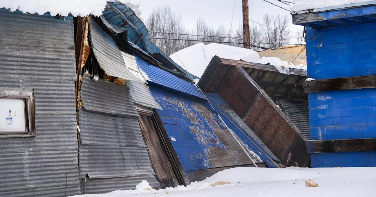 Roof collapses on unoccupied Anchorage commercial building with heavy snow load