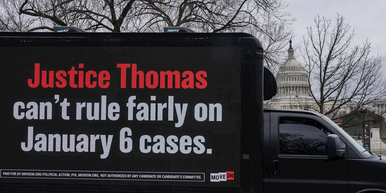 Thomas Refusal to Recuse From Trump Case Called a 'Giant Middle Finger' to Democracy