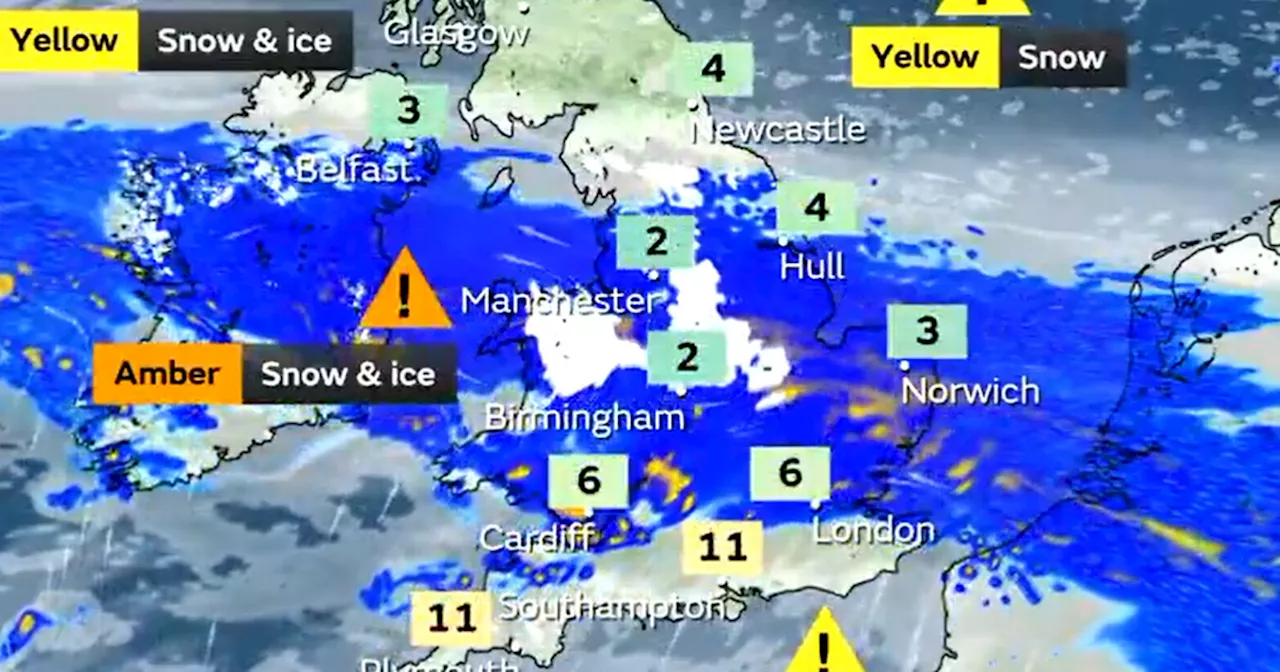 Hour-by-hour forecast for Leeds on Thursday as severe snow warning issued