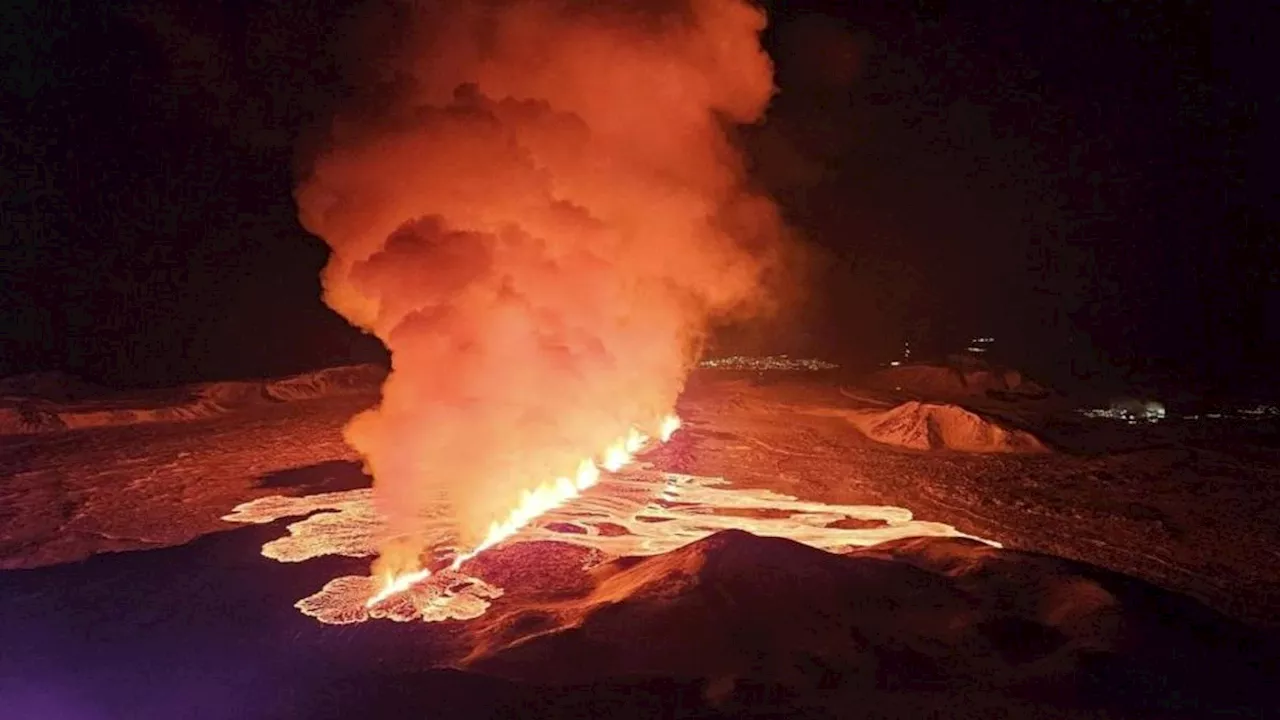 Iceland volcano erupts for 3rd time, triggering lava fountains over 200 feet tall