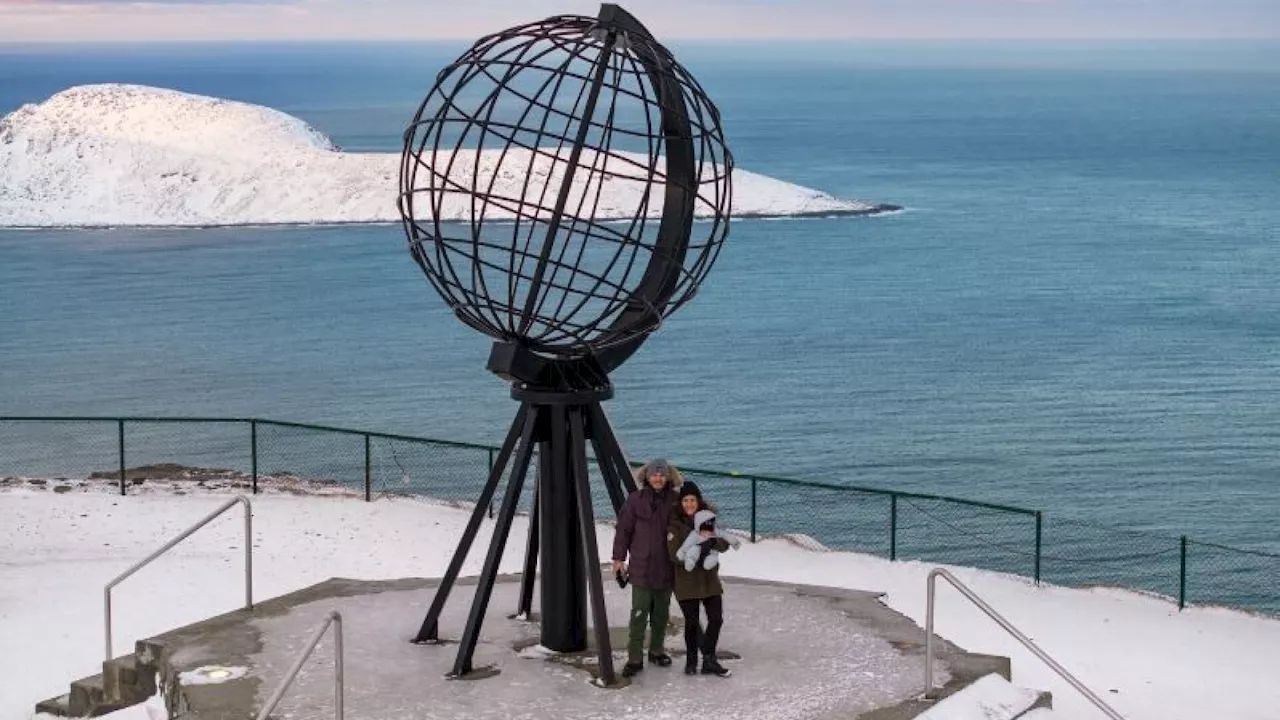 Jung-Eltern reisen mit Baby zum Nordkap