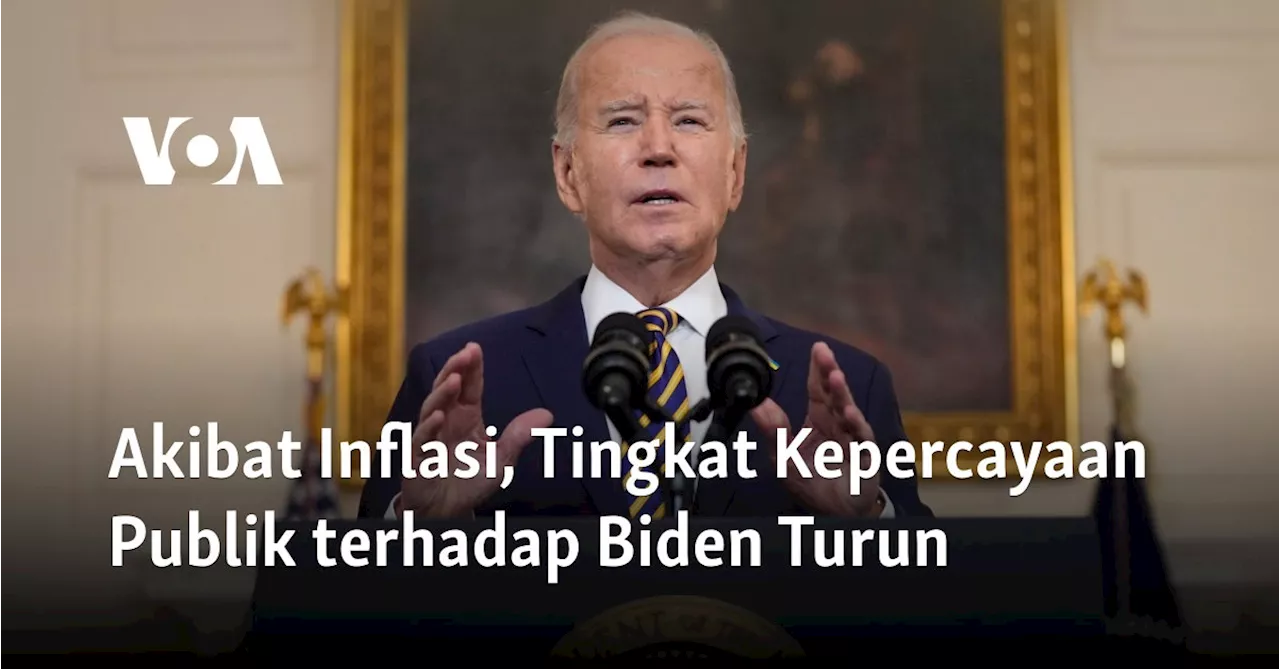 Akibat Inflasi, Tingkat Kepercayaan Publik terhadap Biden Turun