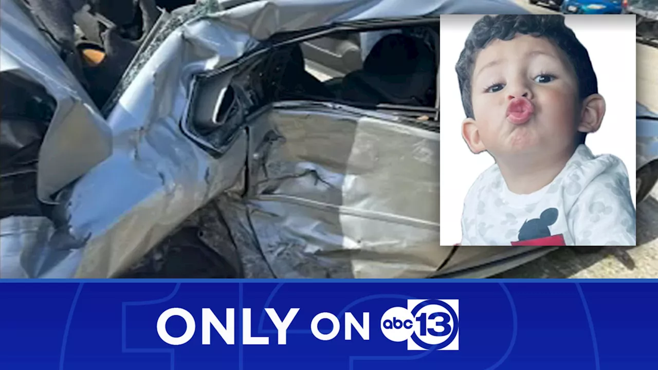 Video shows 2-year-old boy thrown from car during crash with red light-running truck