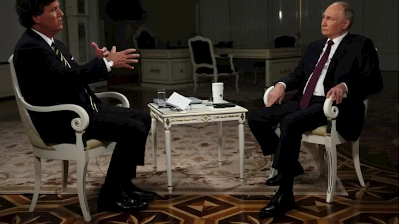 Putin sat down with Tucker Carlson and lectured him on the Ukraine war