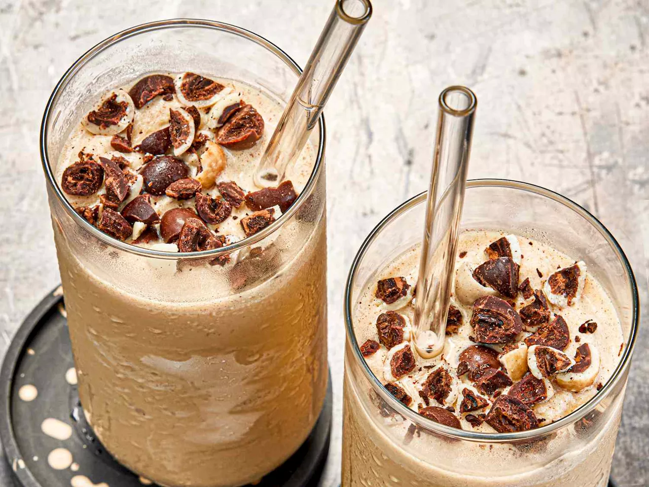 Don't Talk to Me Until I've Had This Creamy, Nutty Triple-Threat Coffee Smoothie