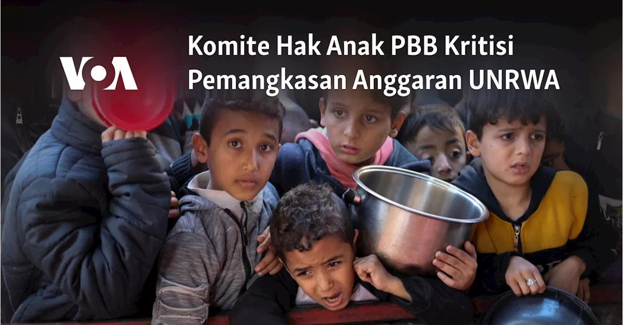 Komite Hak Anak PBB Kritisi Pemangkasan Anggaran UNRWA