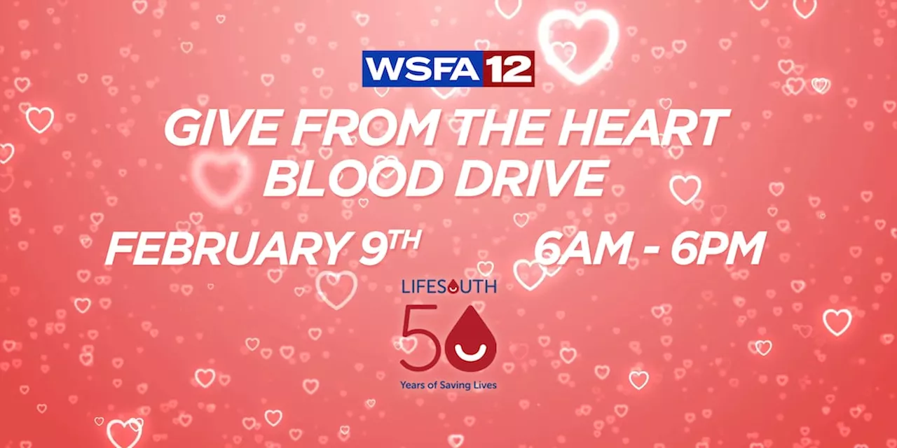 WSFA holding annual Give From the Heart Blood Drive