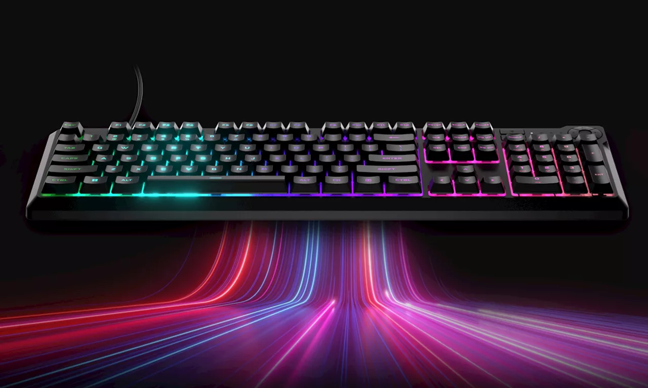 The CORSAIR K55 CORE is a simple, effective, budget-friendly gaming keyboard