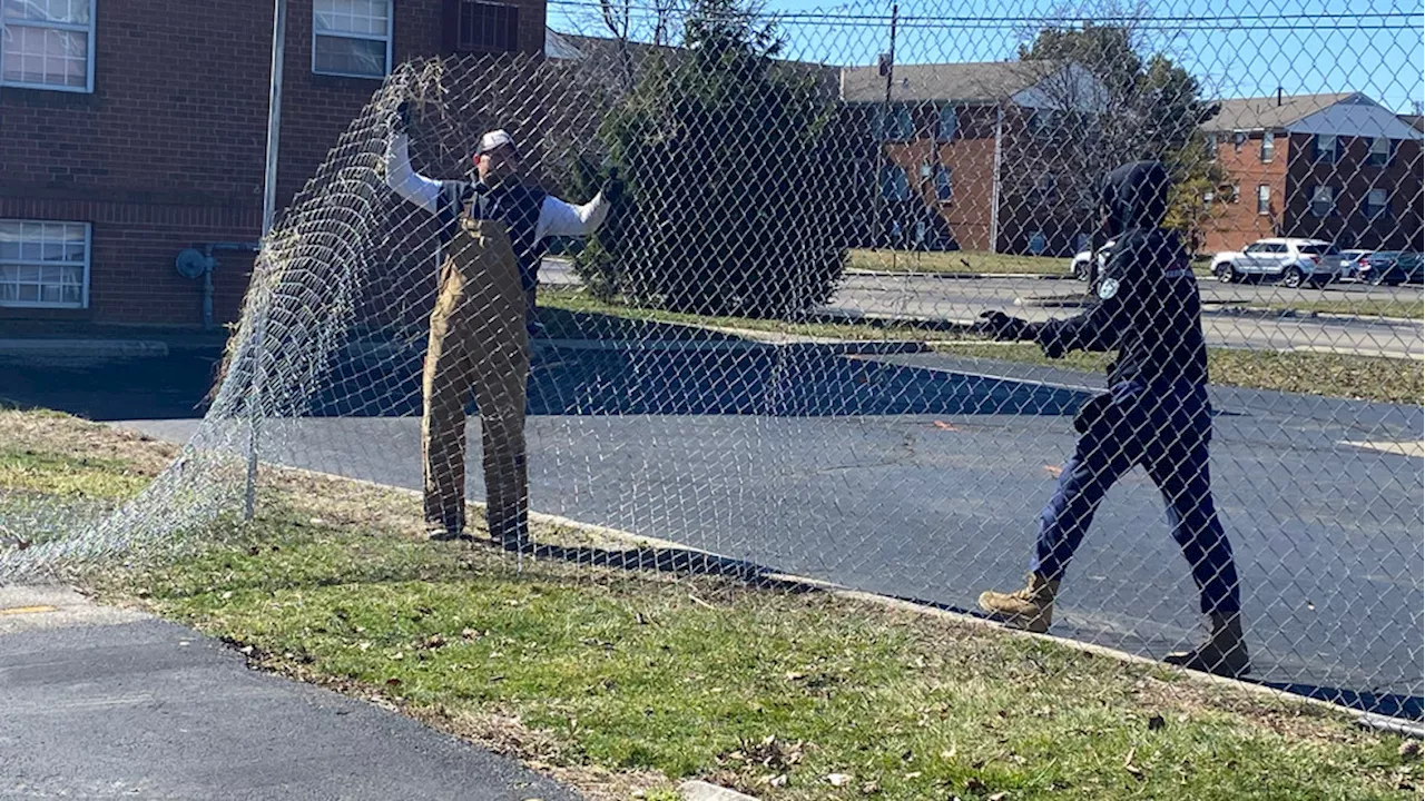 Fence installed around problem property Galloway Village will lock public out