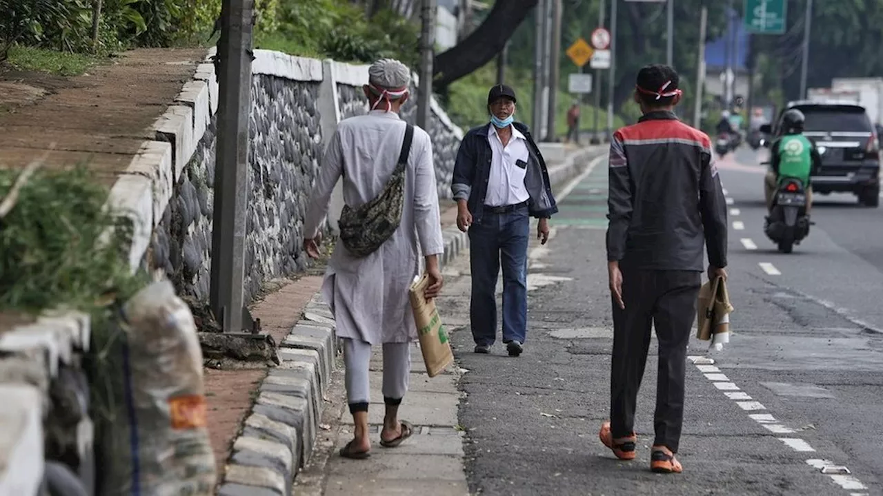 Hanya 8,71 Persen Ruas Jalan di Jakarta yang Punya Trotoar