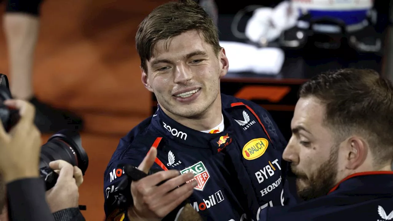 Verstappen begint nieuw Formule 1-seizoen met poleposition in Bahrein