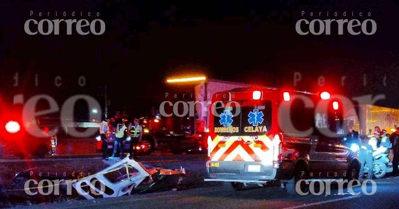 Aparatoso accidente en la autopista Salamanca- Querétaro deja tres personas sin vida y quince heridos