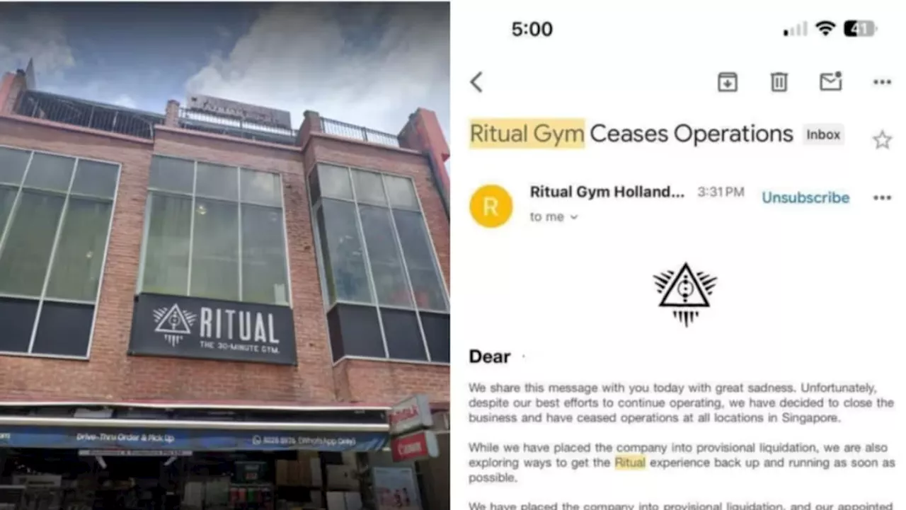 Singapore Gym Chain Ritual Ceases Operations at All Outlets