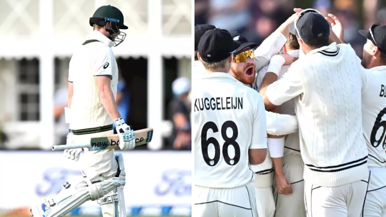 Shellshocked Australia on the brink of disaster in second Test against New Zealand in Christchurch