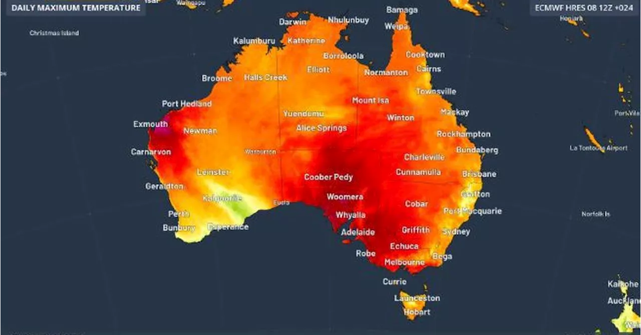 Record-breaking heatwave sweeps across Australia's south-east