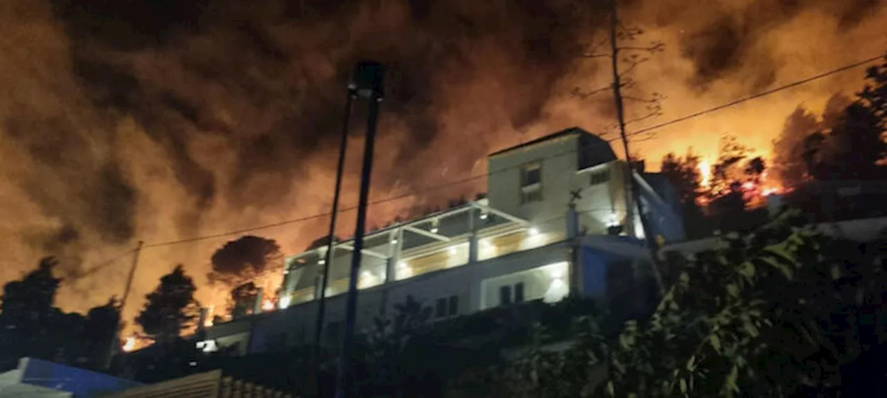 Incendio su Monte Inici nel Trapanese, vicino a Castellamare