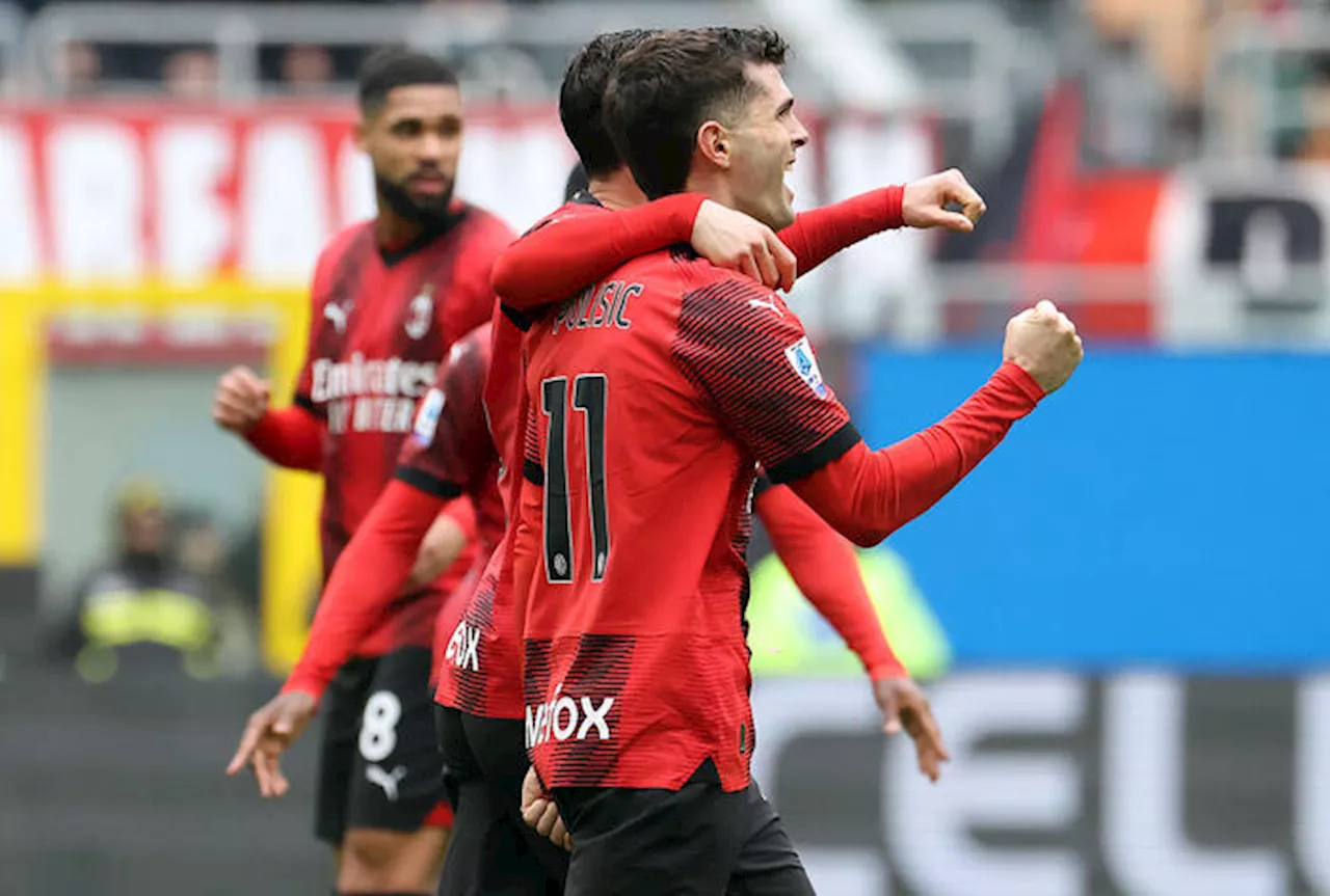 Serie A: Milan batte Empoli 1-0, decide un gol di Pulisic