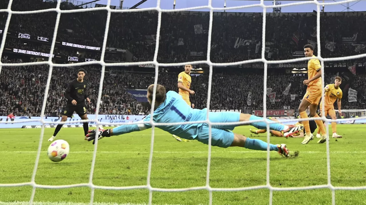 Frankfurt celebrates 125 years with 3-1 win over 9-man Hoffenheim in Bundesliga