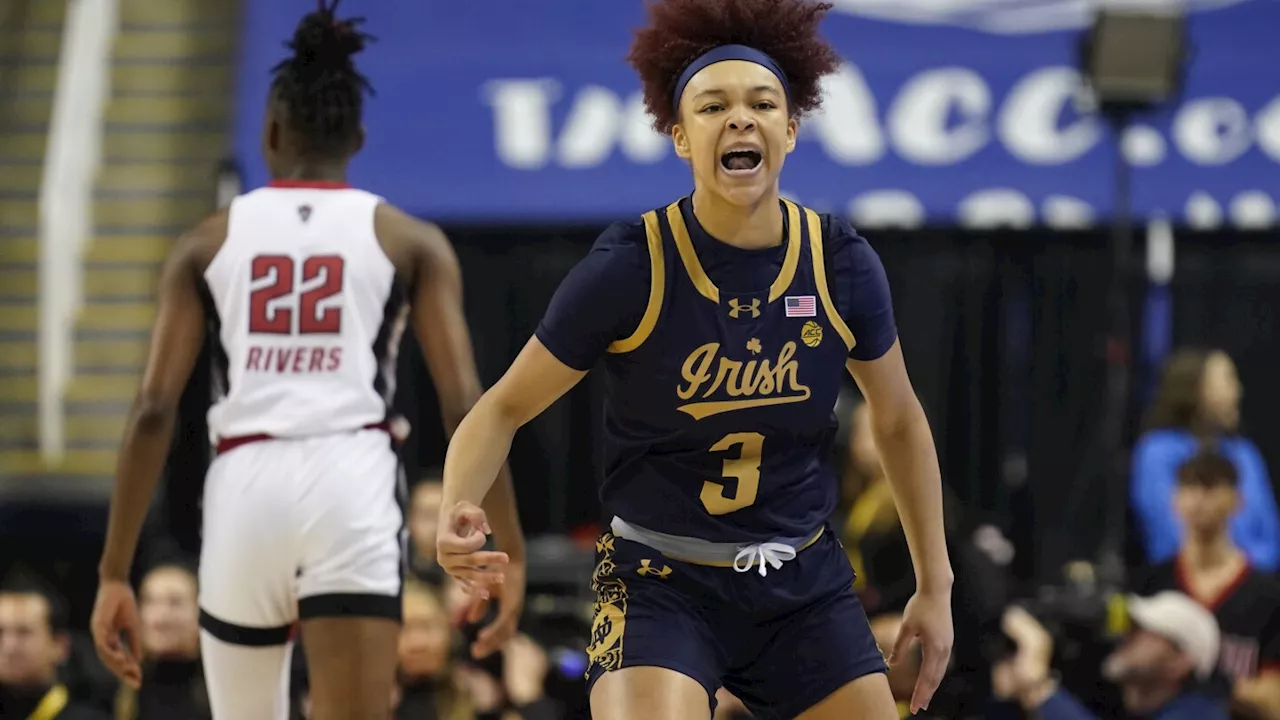 Hidalgo helps No. 14 Notre Dame edge No. 10 NC State for ACC Tournament title