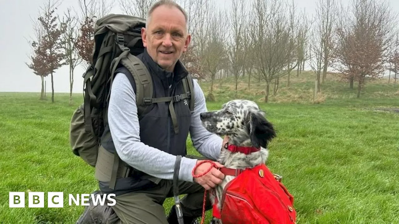 Man sets off on 3,000-mile coast walk in wife's memory