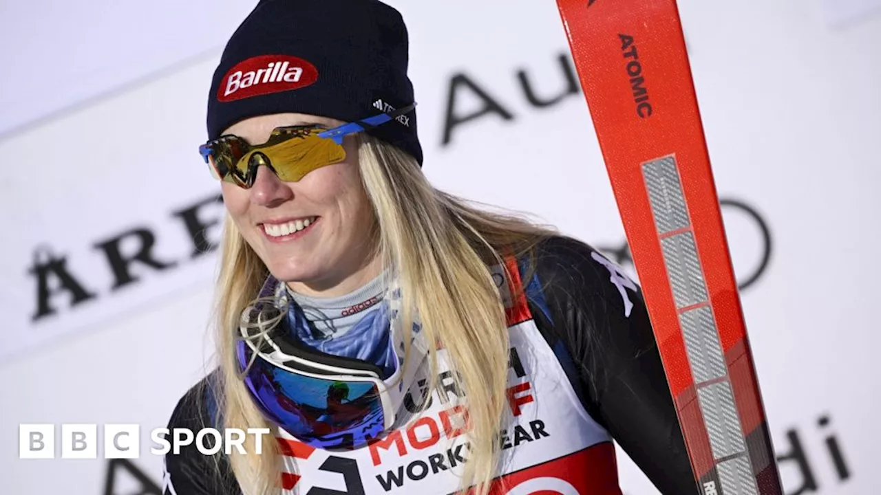 Mikaela Shiffrin: American returns from six-week injury lay-off to clinch slalom title