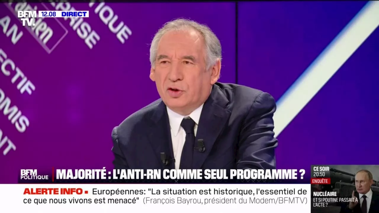 Ukraine: François Bayrou affirme que 'ce qu'il se passe en Ukraine nous concerne, nous Français, nous Européens et nous citoyens du monde'