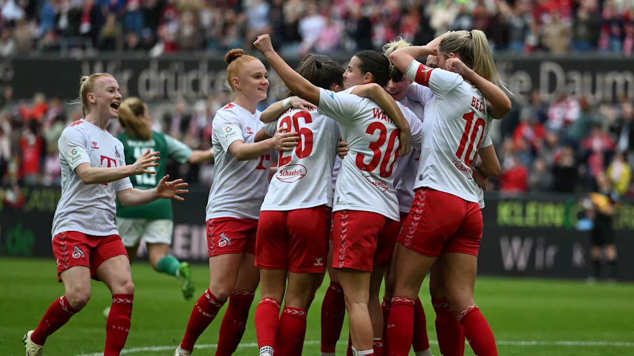 1. FC Köln: Brust-Tor und Rekord-Kulisse: FC-Frauen siegen gegen Bremen