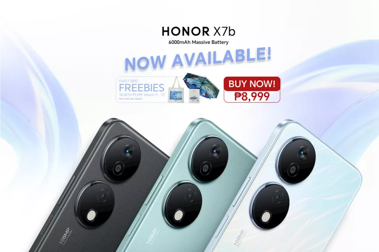 HONOR X7b with massive 6000mAh battery now available nationwide for only P8,999