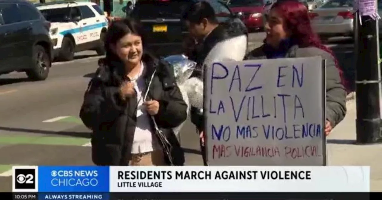 Little Village residents hold peace march against increasing violence