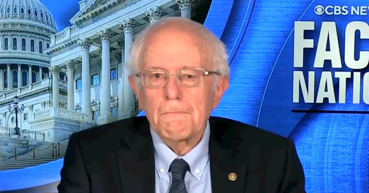 Sen. Bernie Sanders: 'No more money to Netanyahu's war machine to kill Palestinian children'