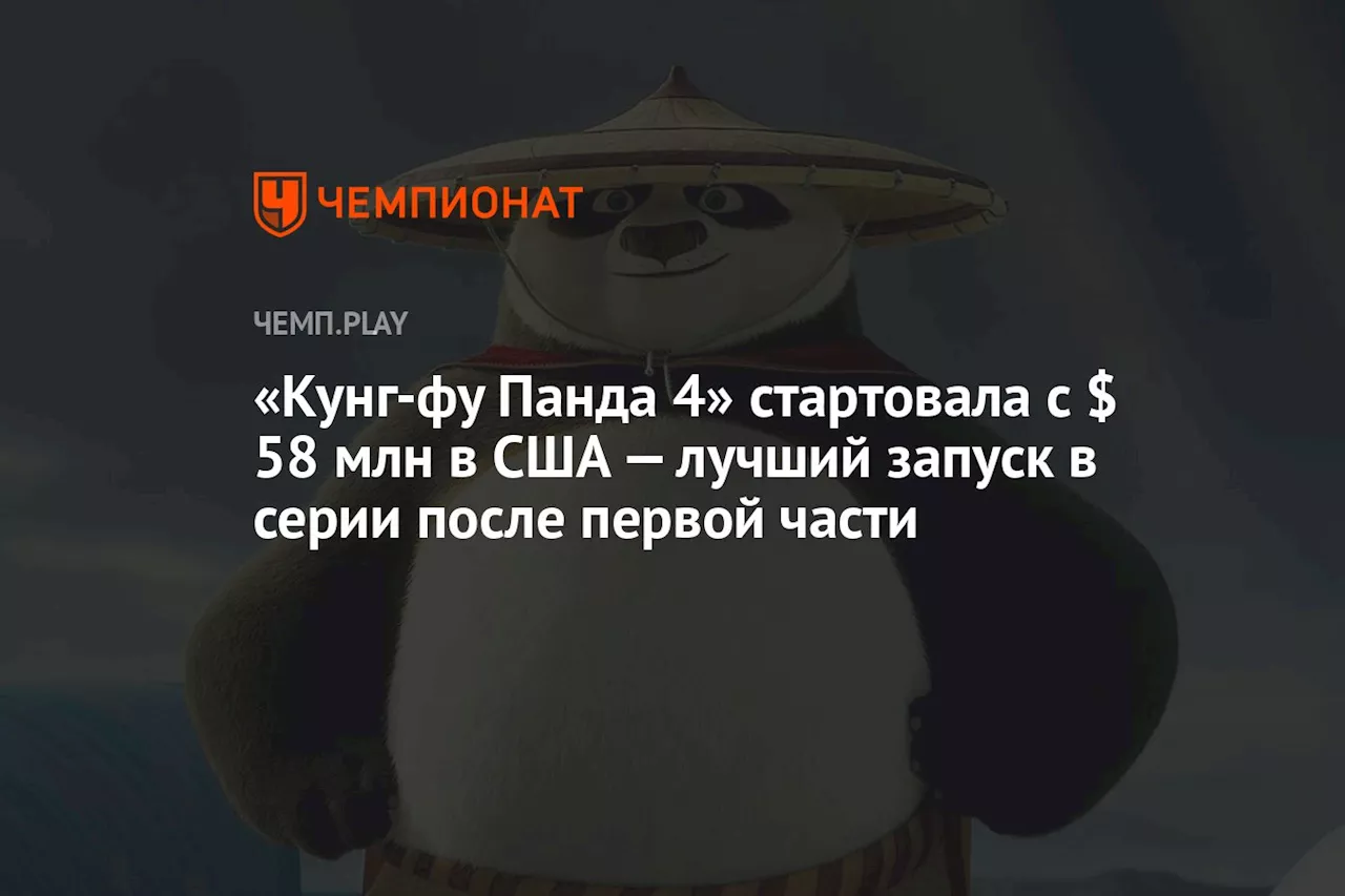 «Кунг-фу Панда 4» стартовала с $ 58 млн в США — лучший запуск в серии после первой части