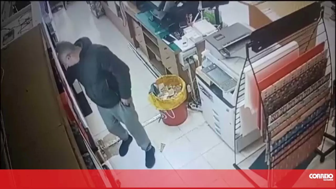 Homem filmado a furtar raspadinhas de papelaria na Maia