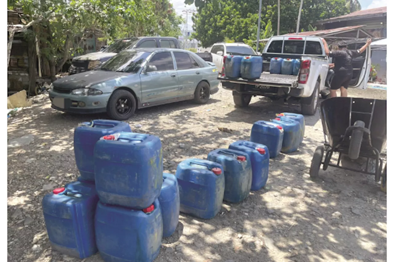 Petrol seized, two men held in Semporna