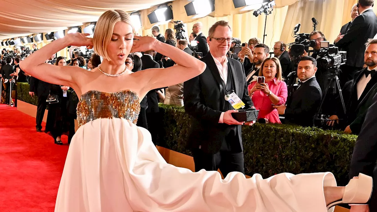 Julianne Hough Shines in Glamorous White Jumpsuit at the 96th Annual Academy Awards