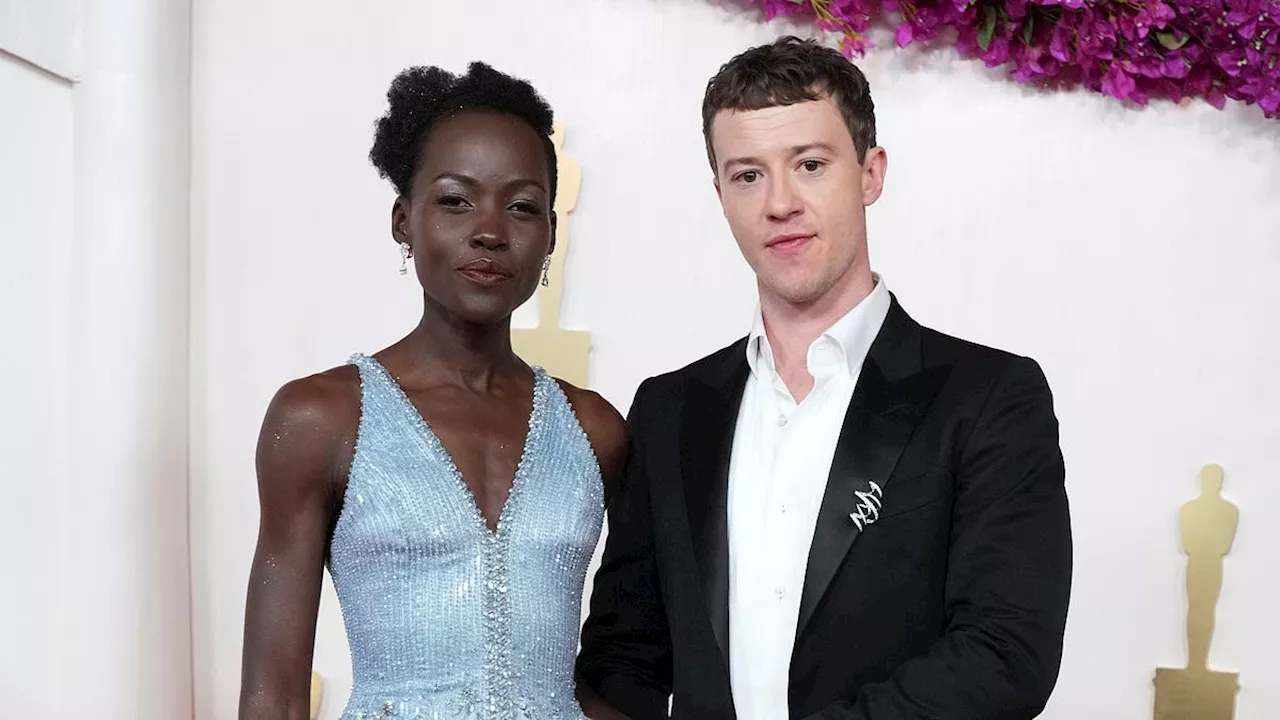 Lupita Nyong'o Stuns in Blue Gown at Oscars 2024 with Co-Star Joseph Quinn