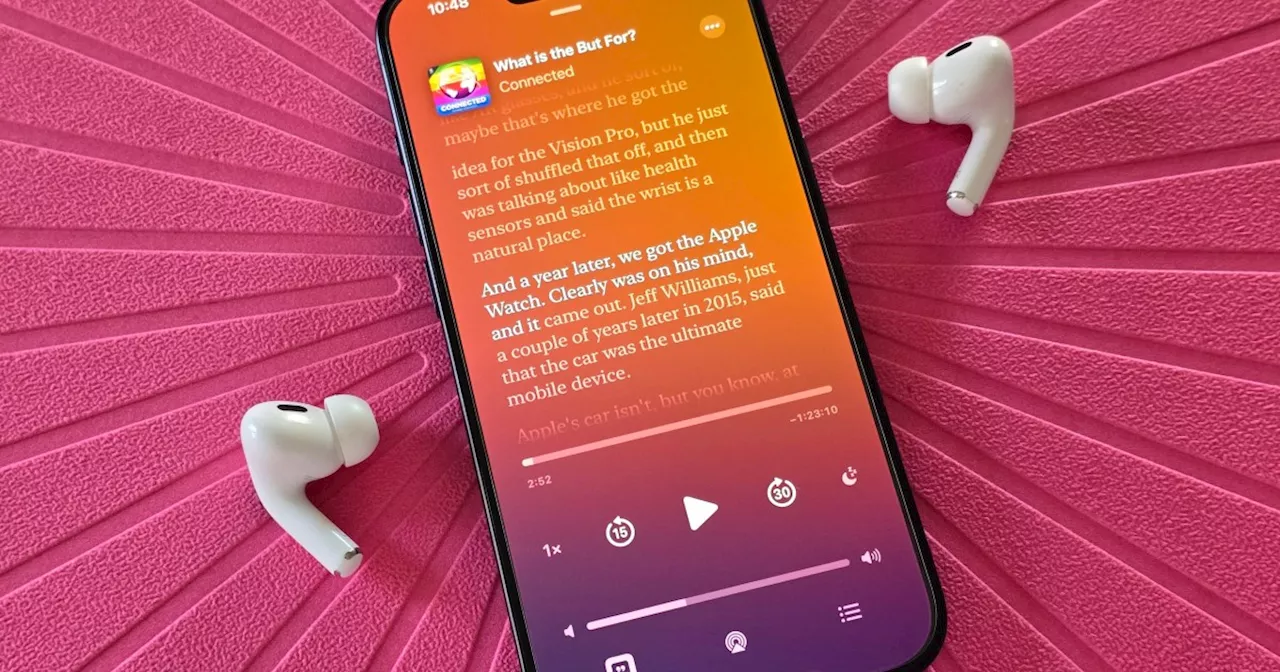 How to find and use transcripts in Apple Podcasts