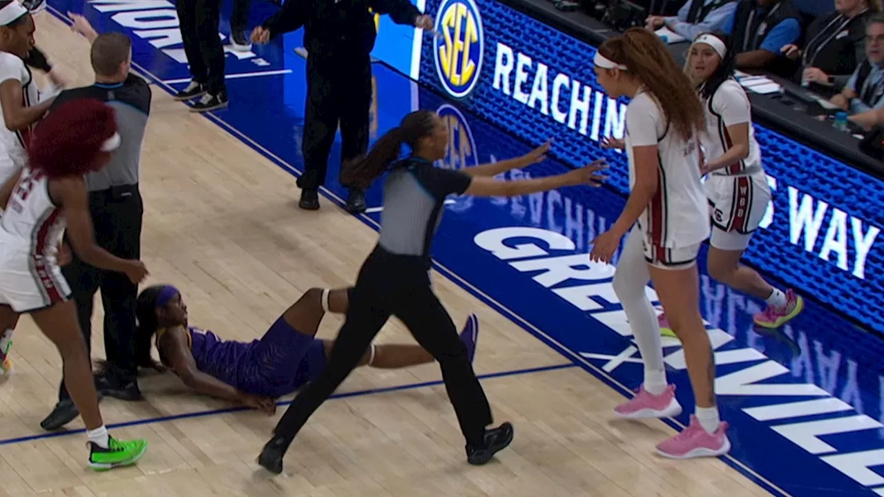 6 ejected in SEC title game after South Carolina-LSU tussle